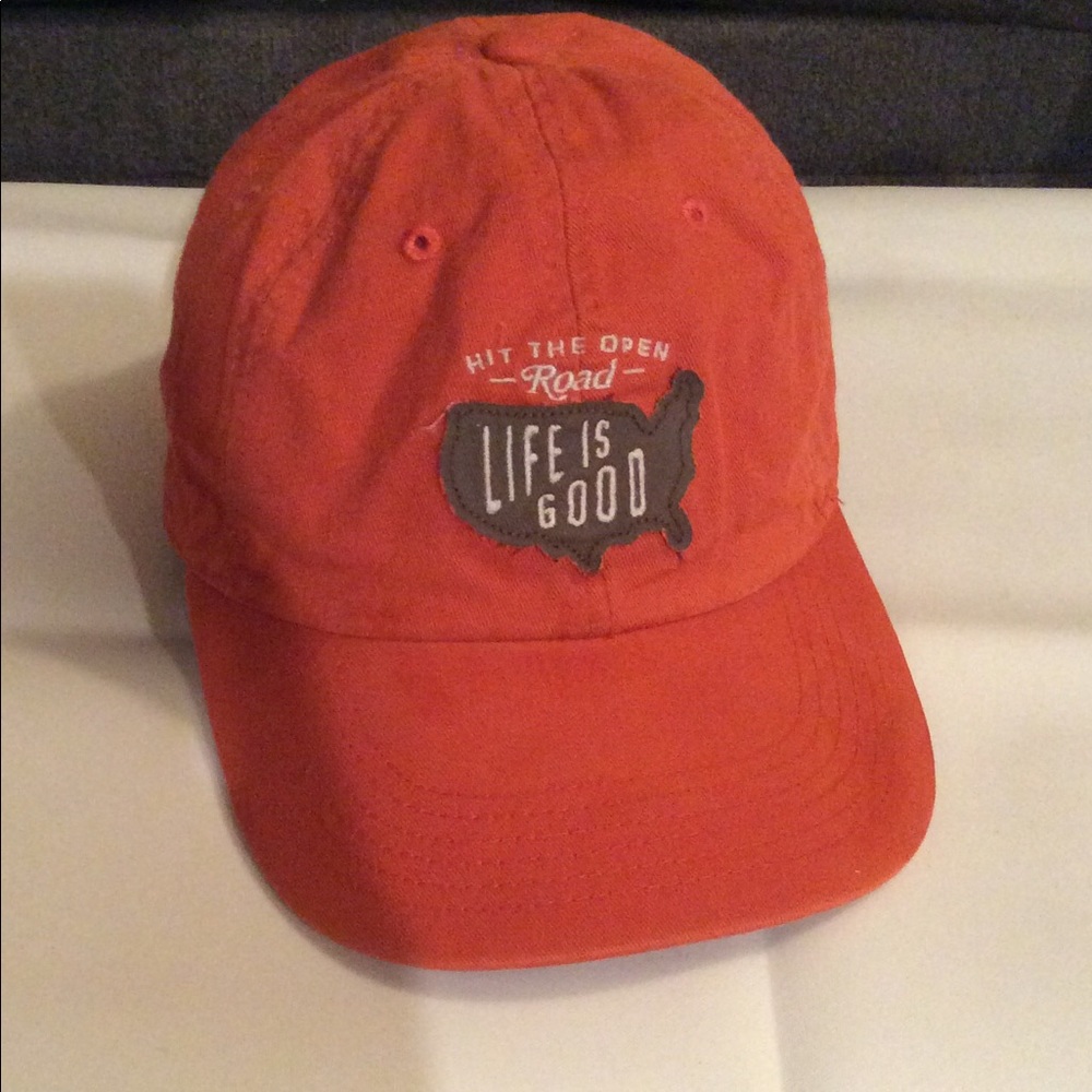 Life is Good Hit The Open Road hat